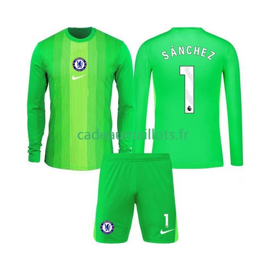 Chelsea Maillot avec flocage Robert Sanchez 1 Gardien Extérieur 2025-2026 ,Tenue Enfant ML