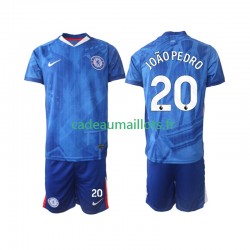Chelsea Maillot avec flocage joao pedro 20 Domicile 2025-2026 ,Tenue Enfant MC