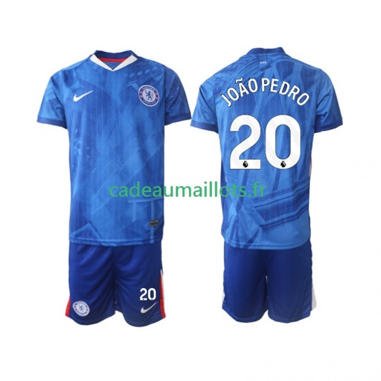 Chelsea Maillot avec flocage joao pedro 20 Domicile 2025-2026 ,Tenue Enfant MC