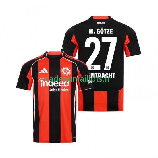 Eintracht Frankfurt Maillot avec flocage Mario Gotze 27 Domicile 2025-2026 ,Homme MC