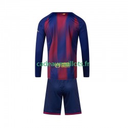 FC Barcelone Maillot avec flocage Domicile 2025-2026 ,Tenue Enfant ML