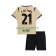 FC Barcelone Maillot avec flocage Frenkie de Jong 21 UCL Extérieur 2025-2026 ,Tenue Enfant MC