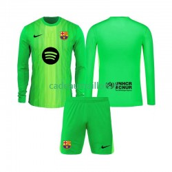 FC Barcelone Maillot avec flocage Gardien Domicile 2025-2026 ,Tenue Enfant ML
