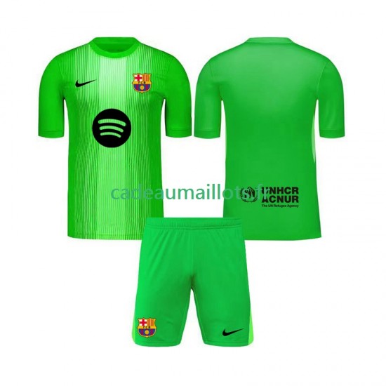 FC Barcelone Maillot avec flocage Gardien Domicile 2025-2026 ,Tenue Enfant MC