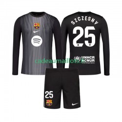 FC Barcelone Maillot avec flocage Szczesny 25 Gardien 3ème 2025-2026 ,Tenue Enfant ML