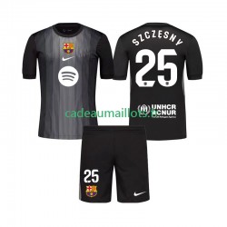 FC Barcelone Maillot avec flocage Szczesny 25 Gardien 3ème 2025-2026 ,Tenue Enfant MC