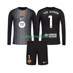 FC Barcelone Maillot avec flocage Ter Stegen 1 Gardien 3ème 2025-2026 ,Tenue Enfant ML