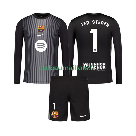 FC Barcelone Maillot avec flocage Ter Stegen 1 Gardien 3ème 2025-2026 ,Tenue Enfant ML