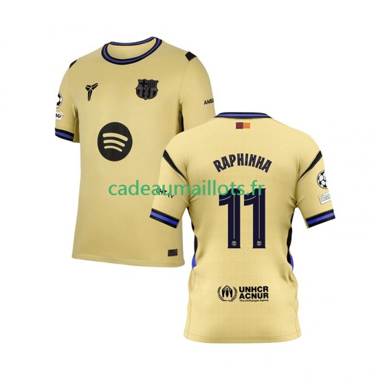 FC Barcelone Maillot avec flocage Raphinha 11 Champions League Extérieur 2025-2026 ,Homme MC FC Barcelone Maillot avec flocage Raphinha 11 Champions League Extérieur 2025-2026 ,Homme MC