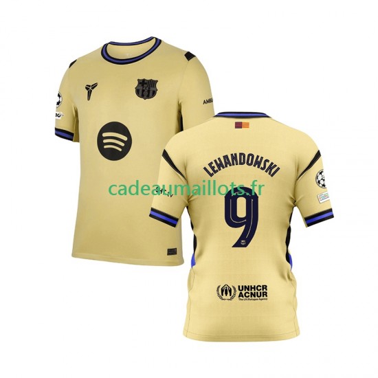 FC Barcelone Maillot avec flocage Robert Lewandowski 9 Champions League Extérieur 2025-2026 ,Homme MC FC Barcelone Maillot avec flocage Robert Lewandowski 9 Champions League Extérieur 2025-2026 ,Homme MC