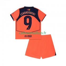 FC Barcelone Maillot avec flocage Robert Lewandowski 9 UCL 3ème 2025-2026 ,Tenue Enfant MC