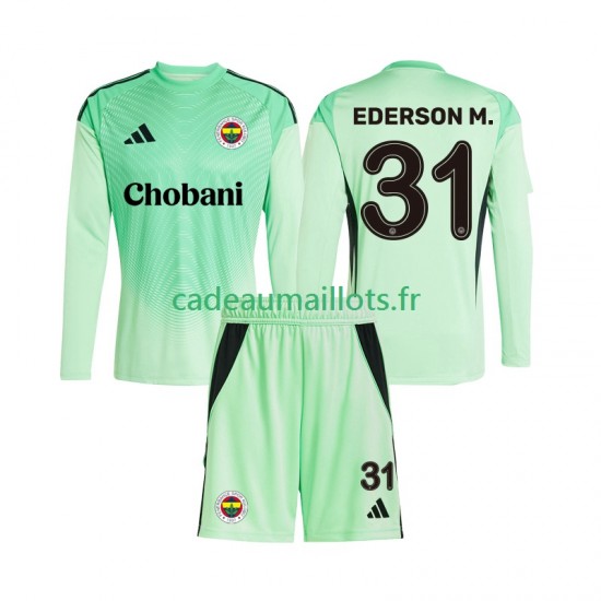 Maillot avec flocage Fenerbahce Ederson Moraes 31 Gardien Extérieur 2025-2026 ,Tenue Enfant ML Maillot avec flocage Fenerbahce Ederson Moraes 31 Gardien Extérieur 2025-2026 ,Tenue Enfant ML