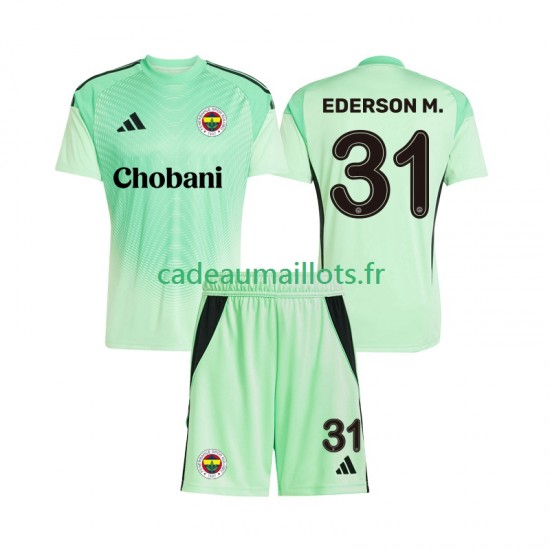 Maillot avec flocage Fenerbahce Ederson Moraes 31 Gardien Extérieur 2025-2026 ,Tenue Enfant MC Maillot avec flocage Fenerbahce Ederson Moraes 31 Gardien Extérieur 2025-2026 ,Tenue Enfant MC