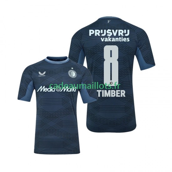 Feyenoord Rotterdam Maillot avec flocage Quinten Timber 8 Extérieur 2025-2026 ,Homme MC