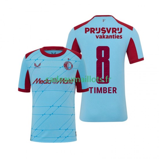Feyenoord Rotterdam Maillot avec flocage Quinten Timber 8 3ème 2025-2026 ,Homme MC