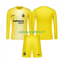 Inter Milan Maillot avec flocage Gardien Extérieur 2025-2026 ,Tenue Enfant ML