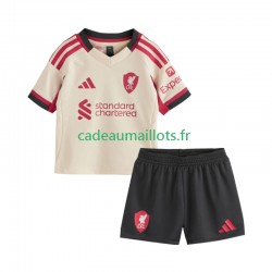 Liverpool Maillot avec flocage Extérieur 2025-2026 ,Tenue Enfant MC