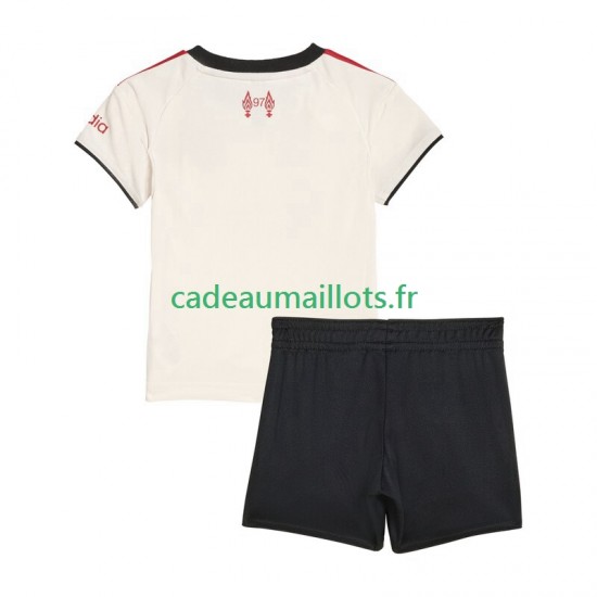 Liverpool Maillot avec flocage Extérieur 2025-2026 ,Tenue Enfant MC