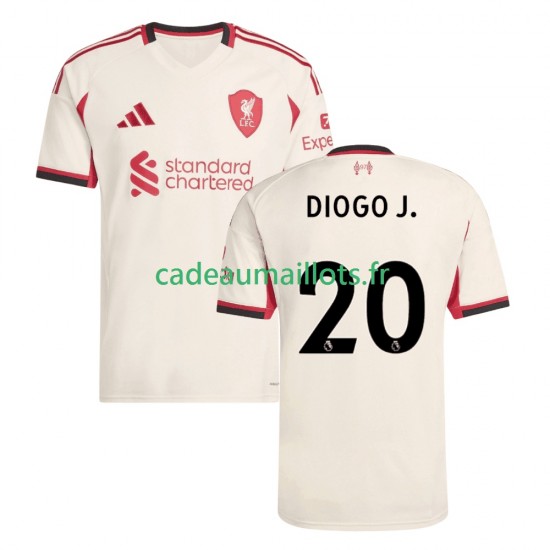 Liverpool Maillot avec flocage Diogo Jota 20 Extérieur 2025-2026 ,Homme MC
