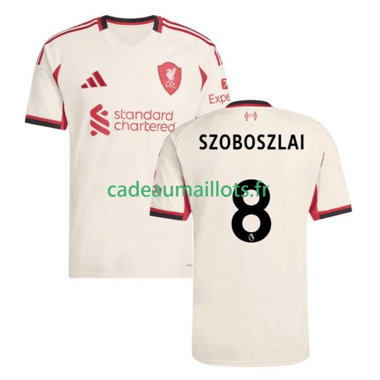 Liverpool Maillot avec flocage Dominik Szoboszlai 8 Extérieur 2025-2026 ,Homme MC