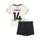 Liverpool Maillot avec flocage Federico Chiesa 14 Extérieur 2025-2026 ,Tenue Enfant MC