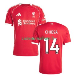 Liverpool Maillot avec flocage Federico Chiesa 14 Domicile 2025-2026 ,Homme MC