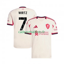 Liverpool Maillot avec flocage Florian Wirtz 7 Extérieur 2025-2026 ,Homme MC
