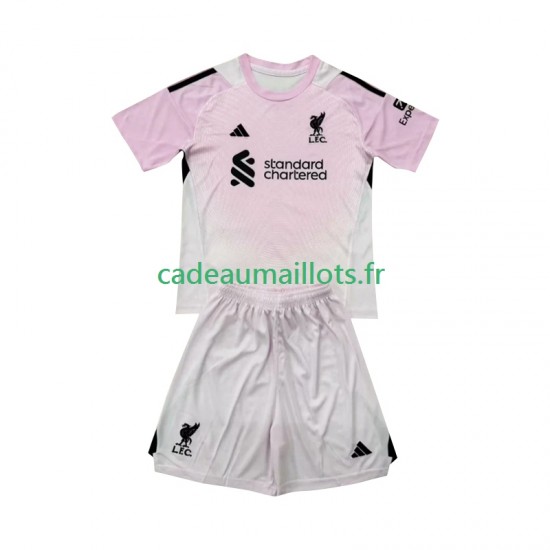 Liverpool Maillot avec flocage Gardien 3ème 2025-2026 ,Tenue Enfant MC