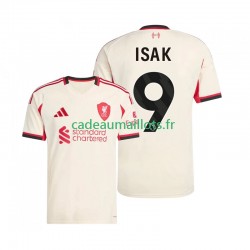 Liverpool Maillot avec flocage ISAK 9 Extérieur 2025-2026 ,Homme MC