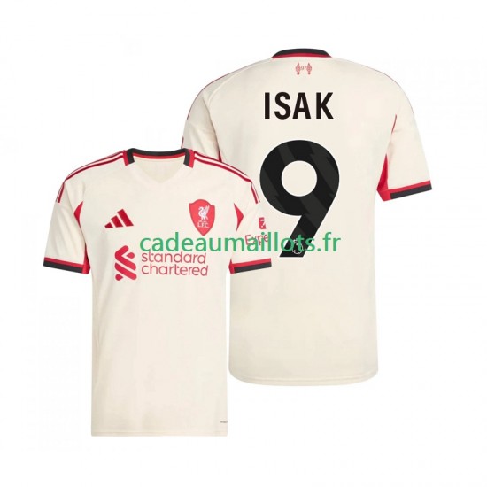 Liverpool Maillot avec flocage ISAK 9 Extérieur 2025-2026 ,Homme MC