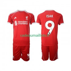 Liverpool Maillot avec flocage ISAK 9 Domicile 2025-2026 ,Tenue Enfant MC