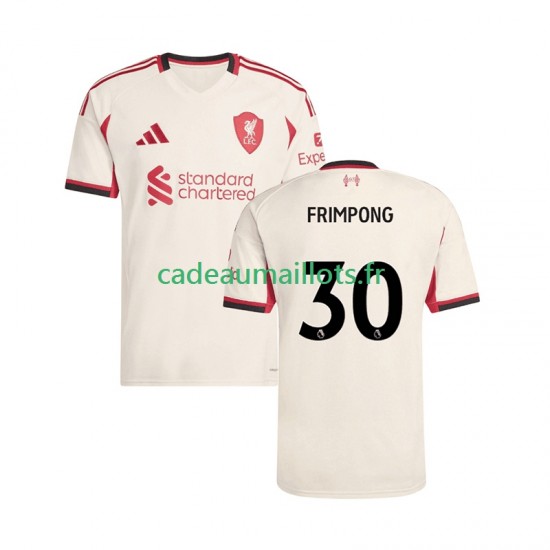 Liverpool Maillot avec flocage Jeremie Frimpong 30 Extérieur 2025-2026 ,Homme MC Liverpool Maillot avec flocage Jeremie Frimpong 30 Extérieur 2025-2026 ,Homme MC