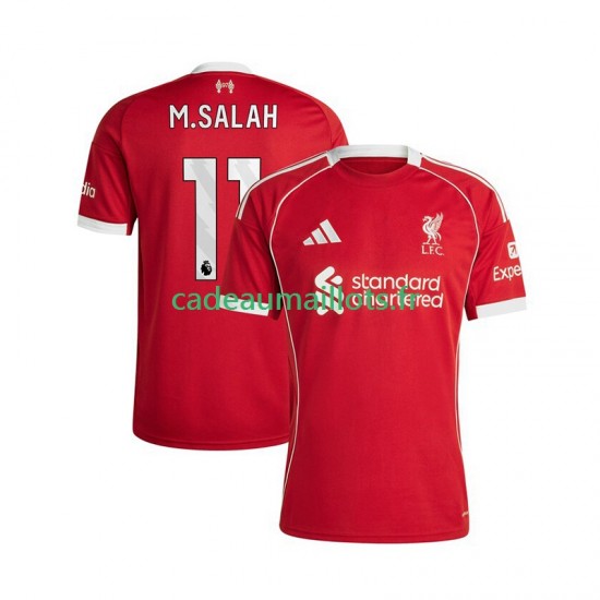 Liverpool Maillot avec flocage Mohamed Salah 11 Domicile 2025-2026 ,Homme MC
