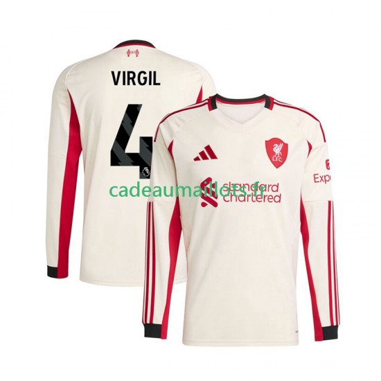 Liverpool Maillot avec flocage Virgil van Dijk 4 Extérieur 2025-2026 ,Homme ML