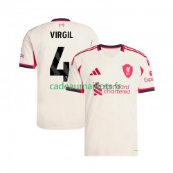 Liverpool Maillot avec flocage Virgil van Dijk 4 Extérieur 2025-2026 ,Homme MC