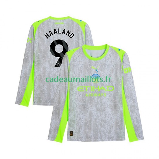 Manchester City Maillot avec flocage Erling Haaland 9 3ème 2025-2026 ,Homme ML
