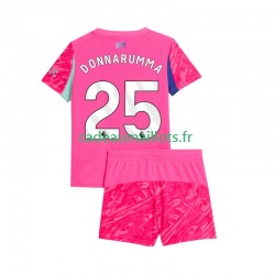 Manchester City Maillot avec flocage Gianluigi Donnarumma 25 Gardien Extérieur 2025-2026 ,Tenue Enfant MC