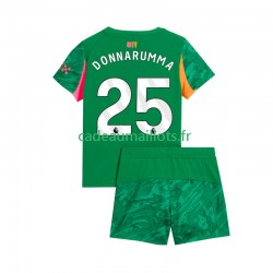 Manchester City Maillot avec flocage Gianluigi Donnarumma 25 Gardien Domicile 2025-2026 ,Tenue Enfant MC