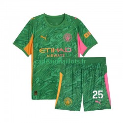 Manchester City Maillot avec flocage Gianluigi Donnarumma 25 Gardien Domicile 2025-2026 ,Tenue Enfant MC