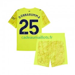 Manchester City Maillot avec flocage Gianluigi Donnarumma 25 Gardien 3ème 2025-2026 ,Tenue Enfant MC