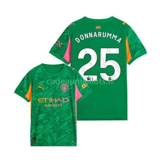 Manchester City Maillot avec flocage Gianluigi Donnarumma 25 Gardien Domicile 2025-2026 ,Homme MC