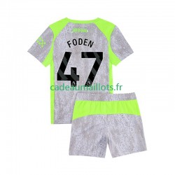 Manchester City Maillot avec flocage Phil Foden 47 3ème 2025-2026 ,Tenue Enfant MC