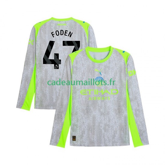 Manchester City Maillot avec flocage Phil Foden 47 3ème 2025-2026 ,Homme ML