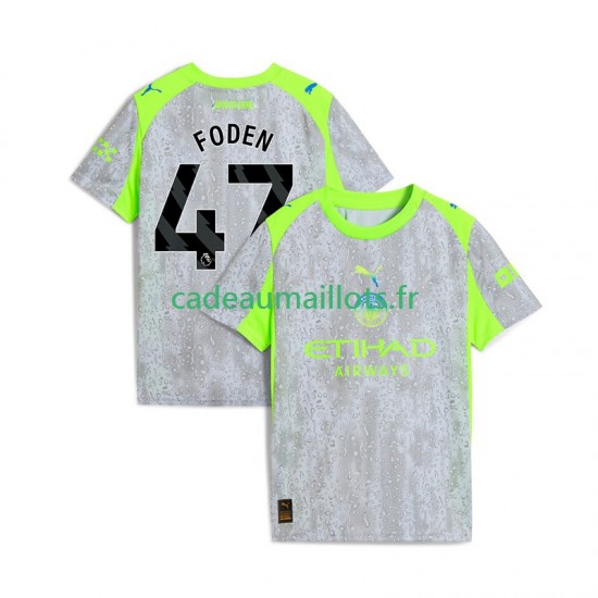 Manchester City Maillot avec flocage Phil Foden 47 3ème 2025-2026 ,Homme MC
