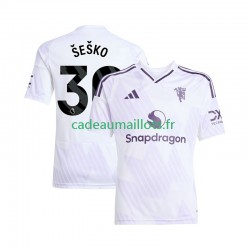 Manchester United Maillot avec flocage Benjamin Sesko 30 Extérieur 2025-2026 ,Homme MC Manchester United Maillot avec flocage Benjamin Sesko 30 Extérieur 2025-2026 ,Homme MC