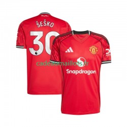 Manchester United Maillot avec flocage Benjamin Sesko 30 Domicile 2025-2026 ,Homme MC Manchester United Maillot avec flocage Benjamin Sesko 30 Domicile 2025-2026 ,Homme MC
