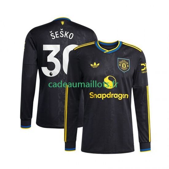 Manchester United Maillot avec flocage Benjamin Sesko 30 3ème 2025-2026 ,Homme ML