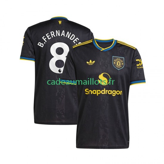 Manchester United Maillot avec flocage Bruno Fernandes 8 3ème 2025-2026 ,Homme MC