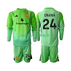 Manchester United Maillot avec flocage Andre Onana 24 Gardien 4ème 2025-2026 ,Tenue Enfant ML Manchester United Maillot avec flocage Andre Onana 24 Gardien 4ème 2025-2026 ,Tenue Enfant ML