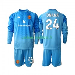 Manchester United Maillot avec flocage Andre Onana 24 Gardien Domicile 2025-2026 ,Tenue Enfant ML Manchester United Maillot avec flocage Andre Onana 24 Gardien Domicile 2025-2026 ,Tenue Enfant ML